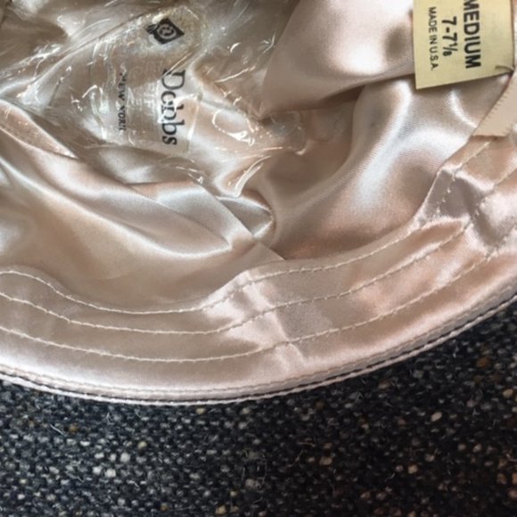 Vintage Dobbs Fifth Ave New York Grey Wool Fedora Hat (Med) - Picture 11 of 11